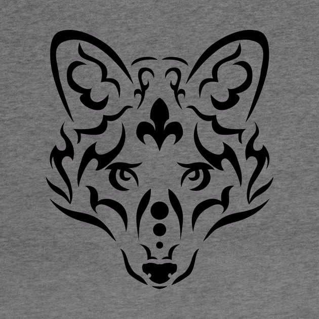 Fox in tribal style by ingotr